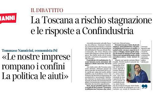 «La svolta non serve solo alla Toscana, ma al Paese».